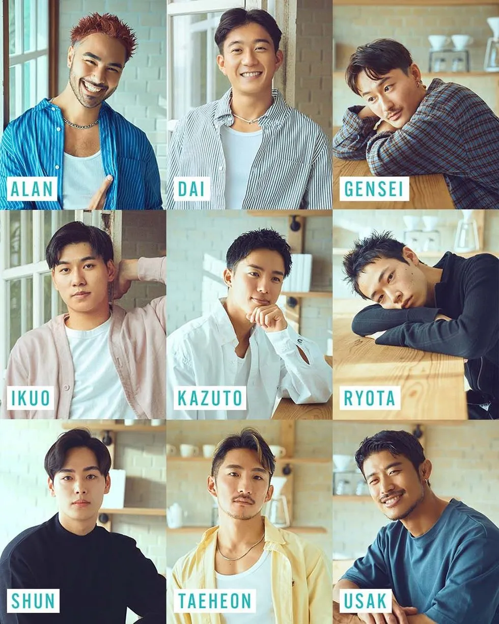 GAY圈热议的日本男男恋综 9位男嘉宾谁是天菜？-NICEOLO